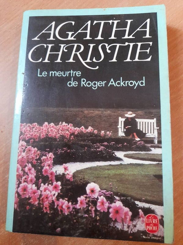 Le meutre de Roger Ackroyod  - Agatha Christie - Le livre de poche -1990