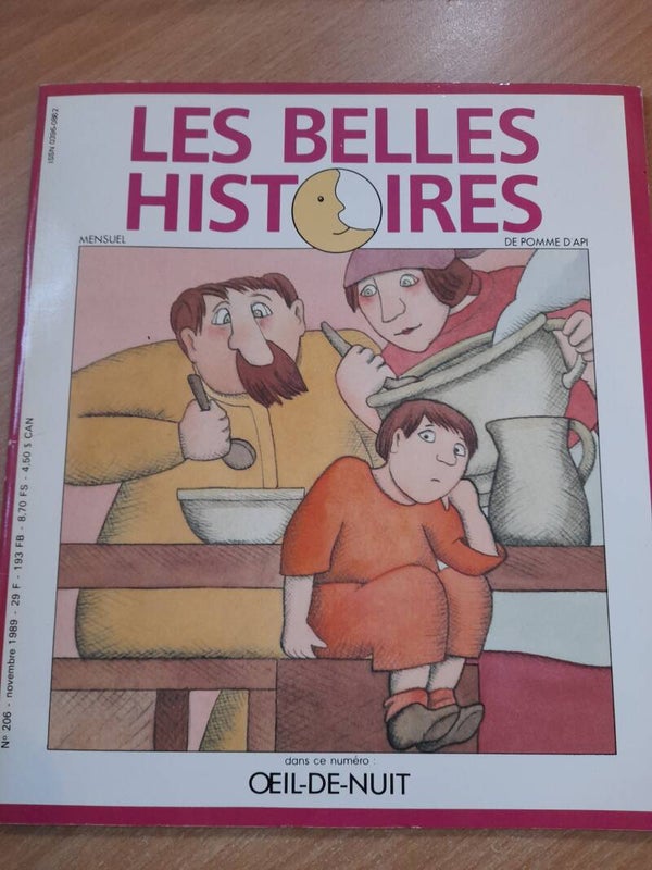 Les belles histoires de Pomme d'Api numéro 206 novembre  1989