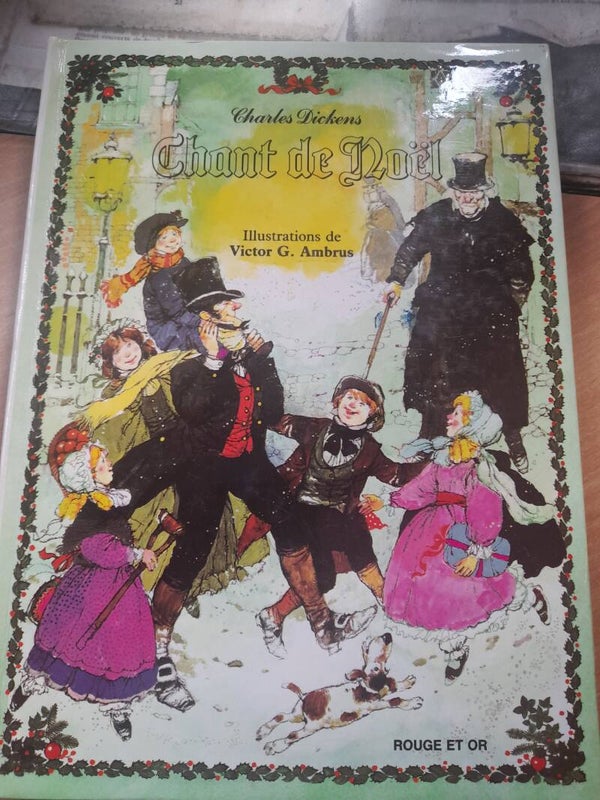 Chant de noël Pop-Hop -Charles Dickens illustrations de Victor G. Ambrus - Rouge et Or -1986