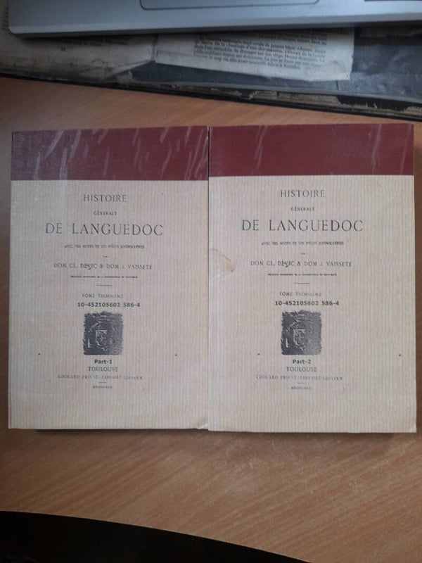 histoire générale du Languedoc :  2 tomes - Privat éditeur -