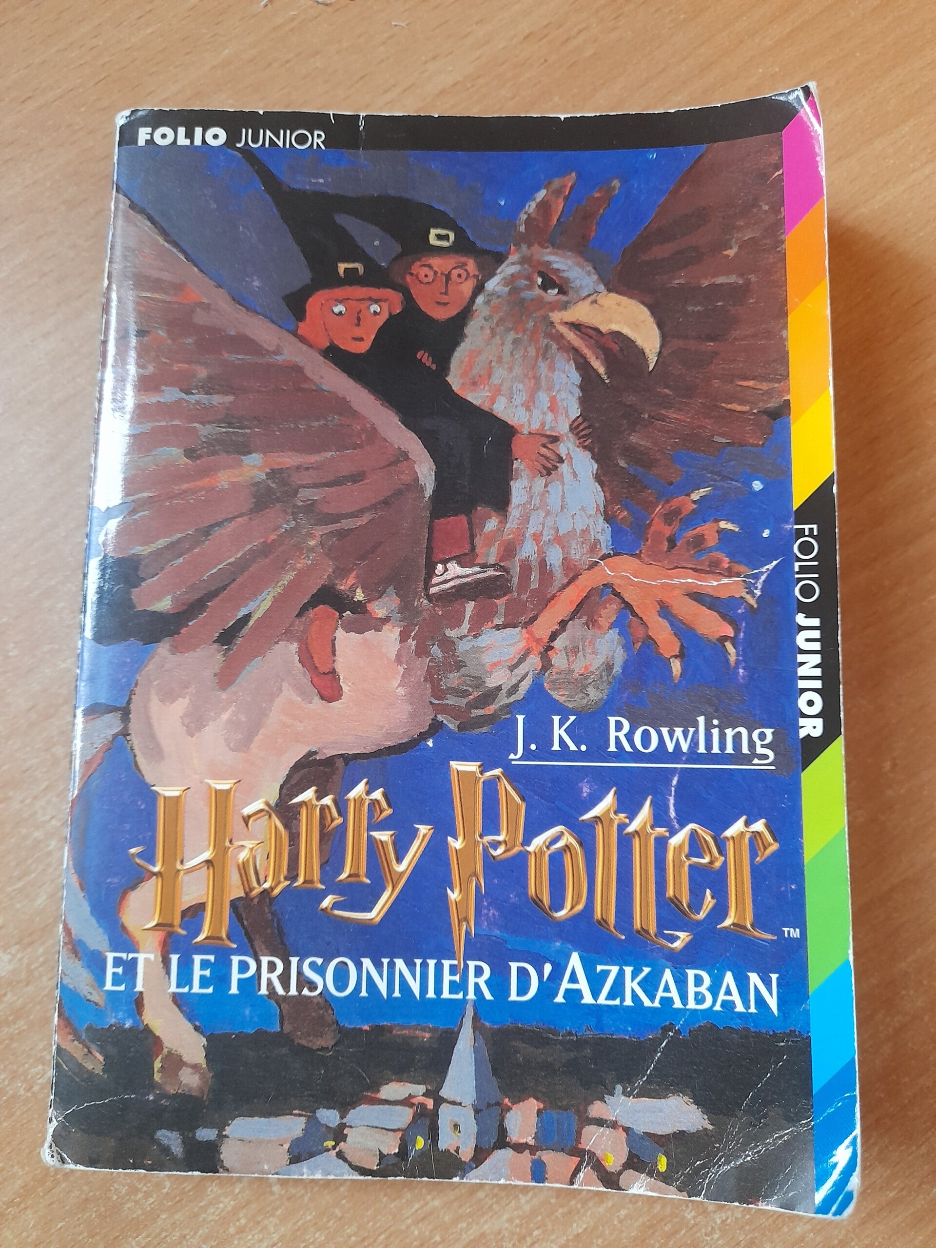 T3 : Harry Potter et le prisonnier d'Azkaban  - JK Rowling - Folio junior - 1999