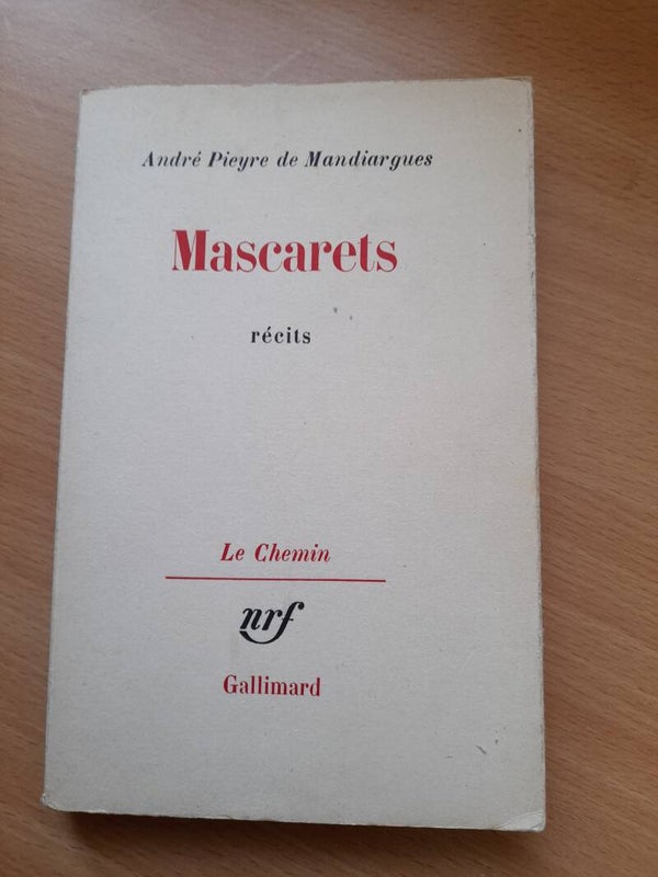 Mascarets - A. Pieyre de Mandiargues - Le chemin Gallimard - 1971