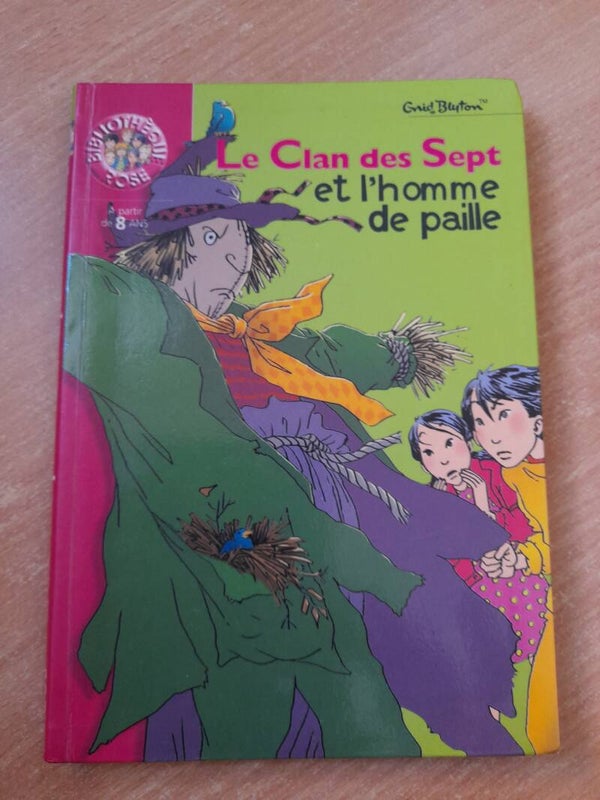Le clan des Sept et l'homme de paille - Enid Blyton - La bibliothèque rose -2001 à partir de 8 ans