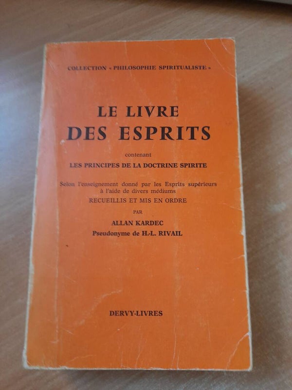 Le livre des esprits - Allan Kardec - Dervy livres - 1980
