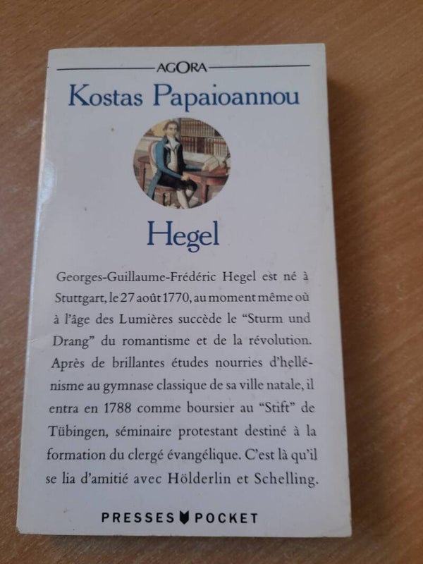 Hegel - Kostas Papaioannou - Presses Pocket -1991