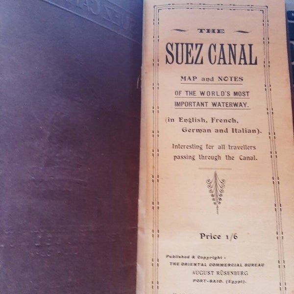 Suez canal map