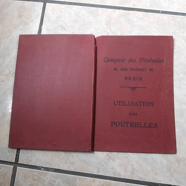 Utilisation des poutrelles, comptoir des poutrelles Paris 1904