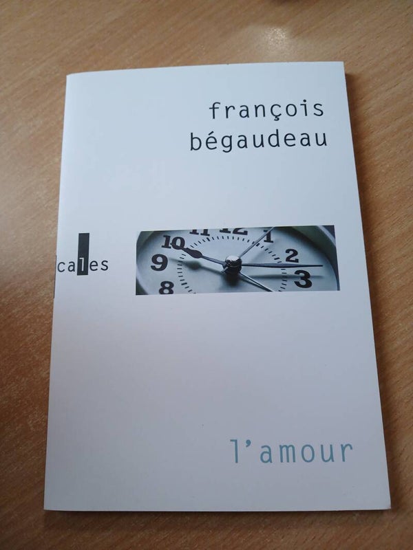 L'amour - François Bégaudeau -Verticales - 2023