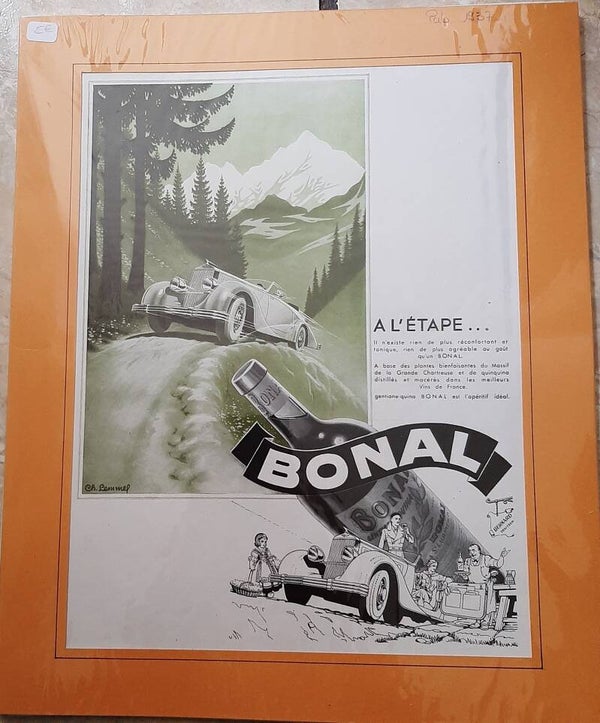 Affiche Bonal - 1937 Ch. Lemmel