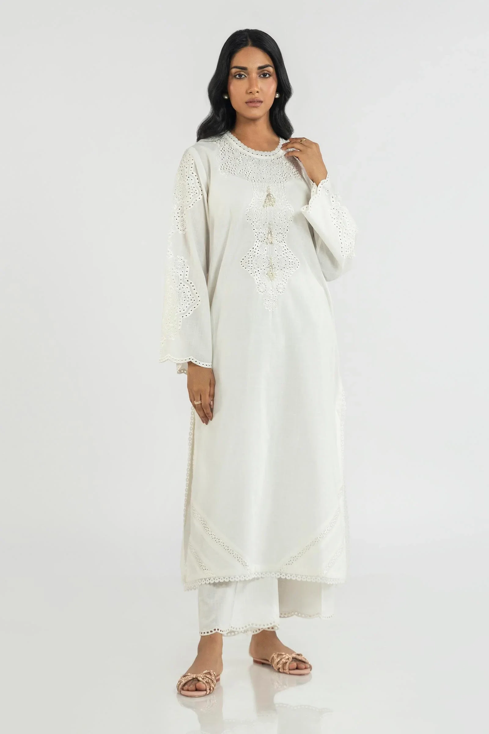 Sana Safinaz Off White Shirt