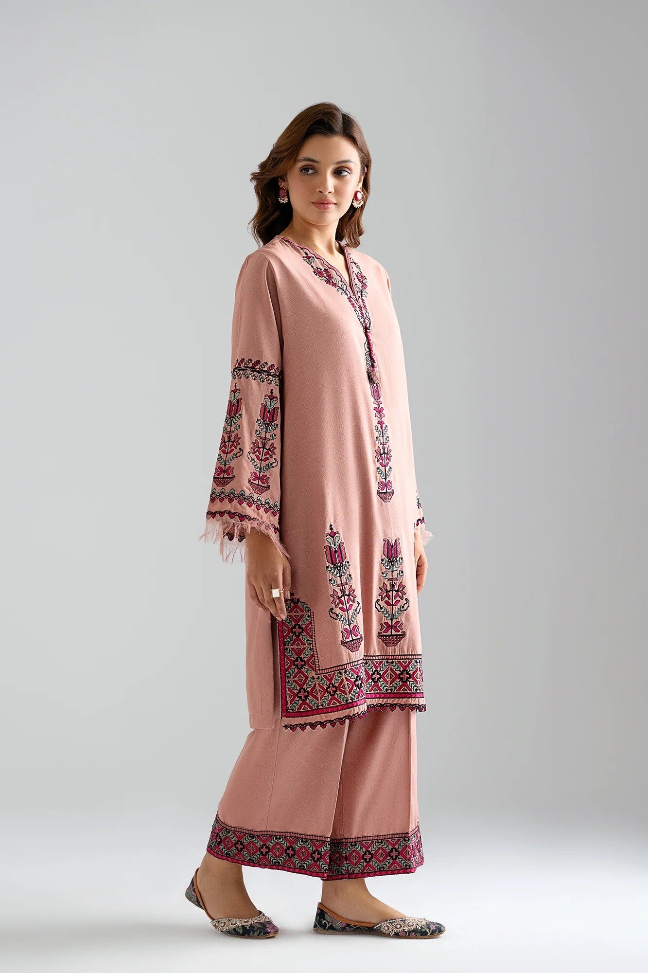 Ethnic Embroidered 2 piece suit | The Almari