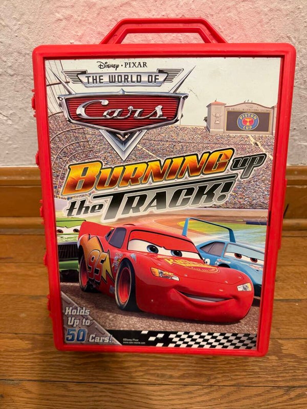 Disney Pixar Cars Carrying Case And Die Cast Cars