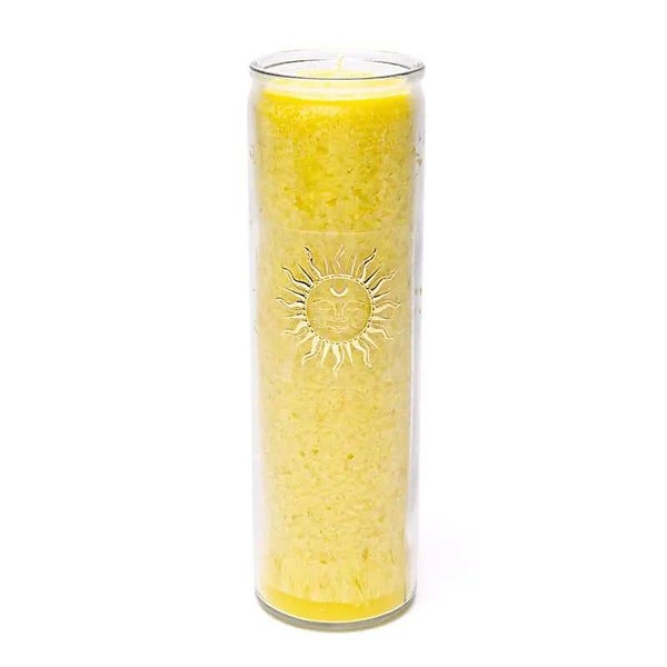 Bougie stéarine soleil jaune non parfumée