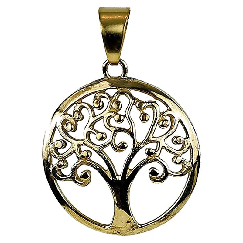 Pendentif Arbre de la Vie Laiton doré