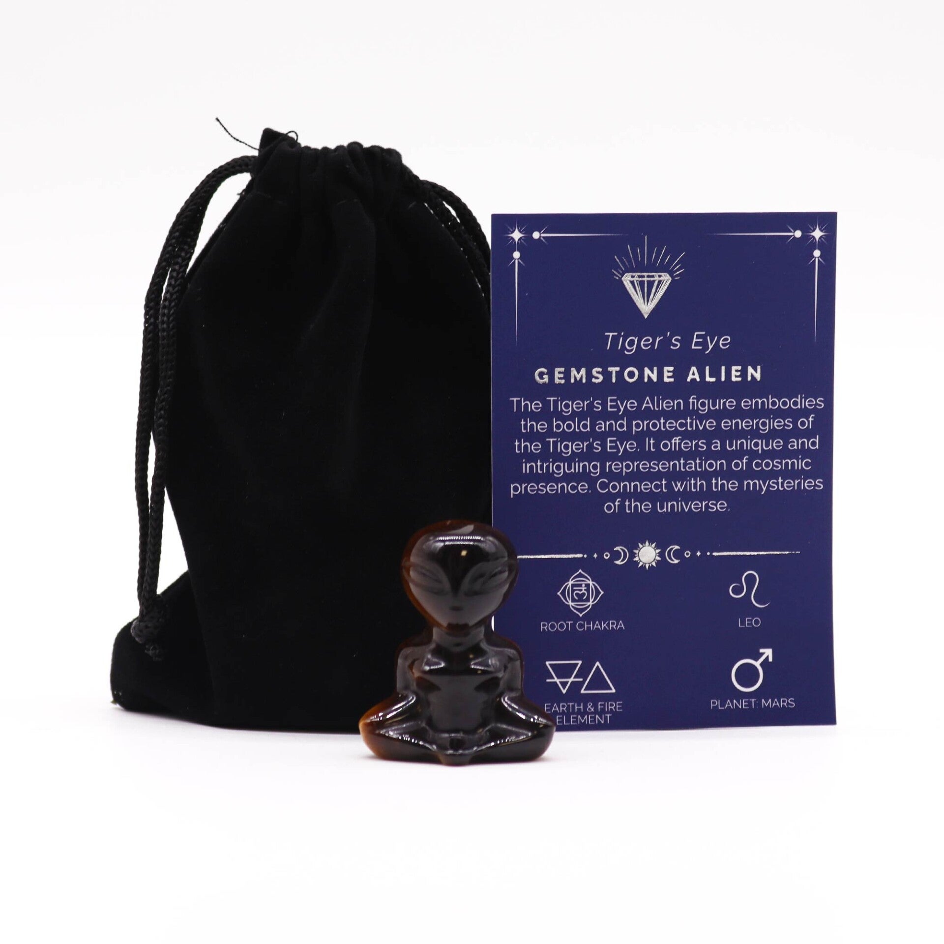 Extraterrestre Pierre Précieuse - Œil de Tigre 40x30x15mm