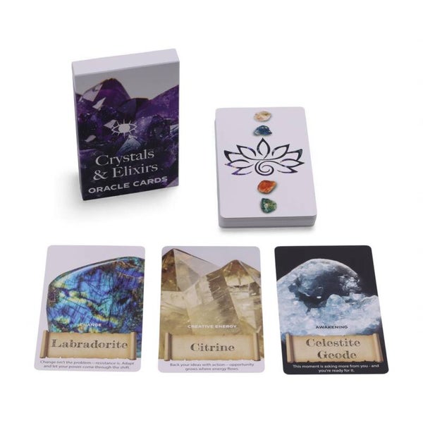 Cartes Oracle Cristaux & Élixirs – Jeu Énergie Curative