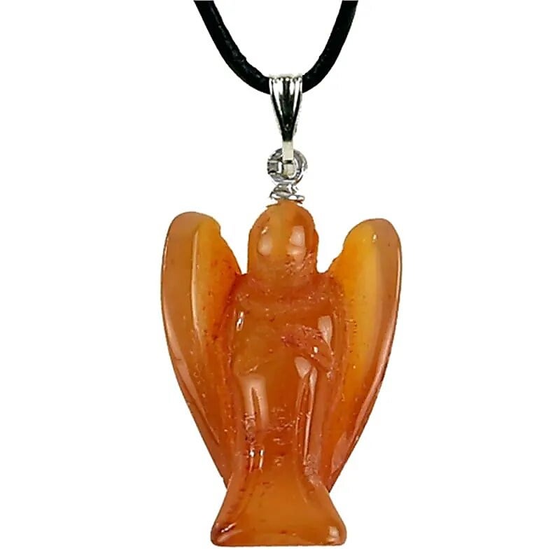 Pendentif Ange en cornaline