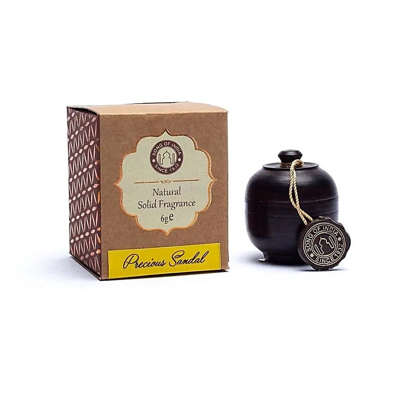 Crème parfumée Bois de Santal dans une boite de palissandre