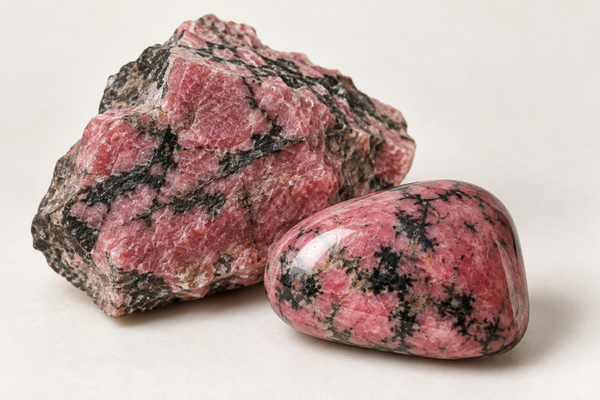 Fiche Pierre — Rhodonite | Guide complet 6 pages