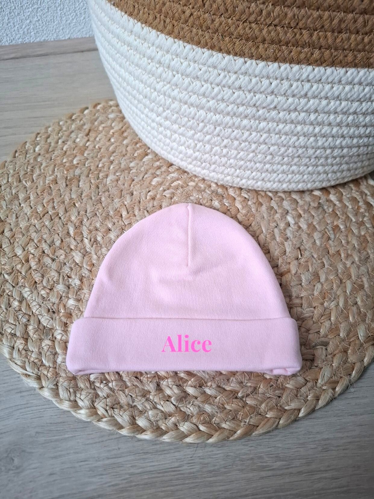 Babymutsje roze 62-68