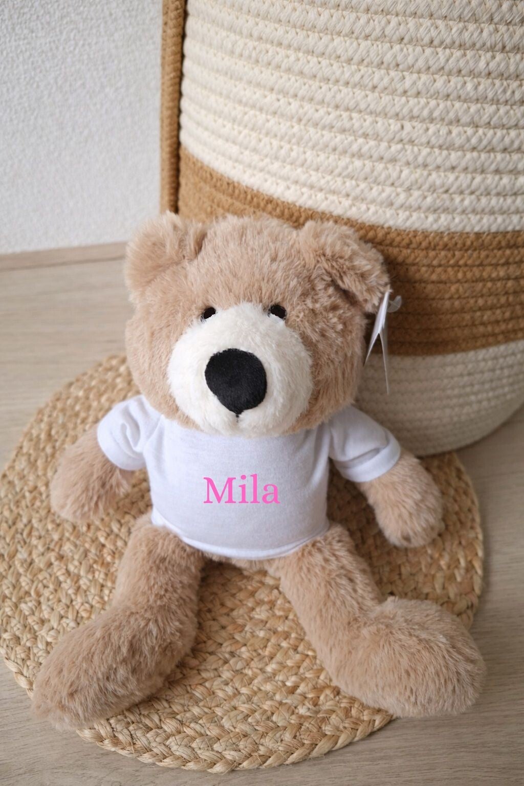 Erg zachte beer met een naam t-shirt