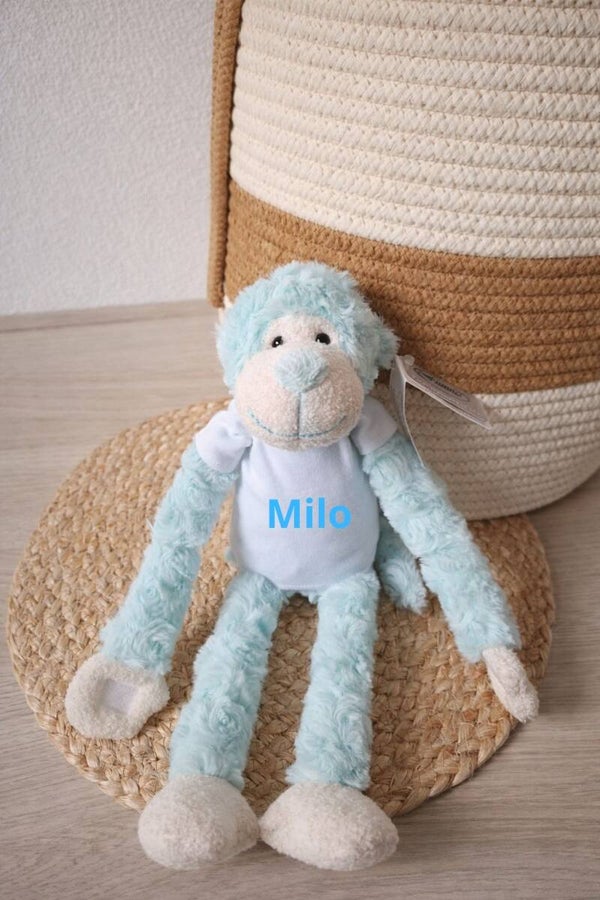 Slingeraap knuffel mint