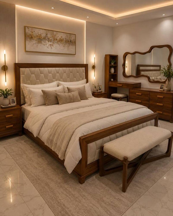 Cama en caoba King size