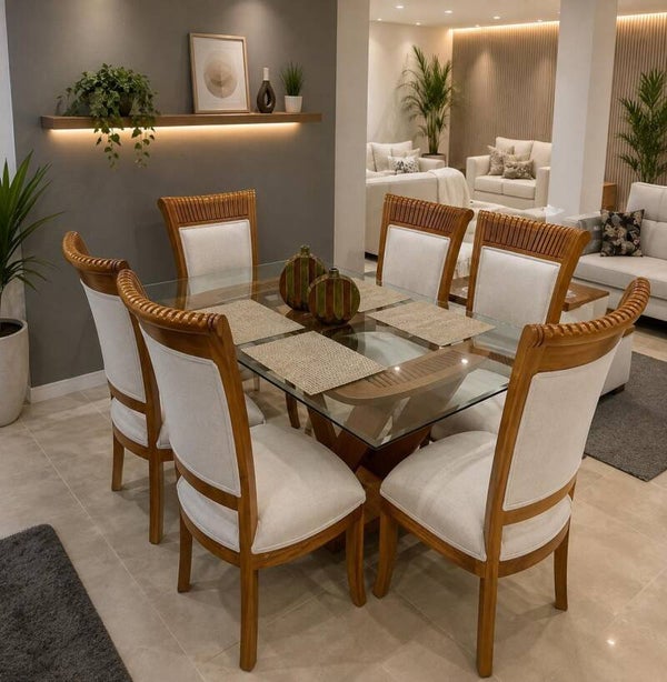 Comedor moderno de 6 silla