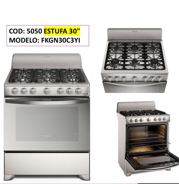 ESTUFA FRIGIDAIRE 30” – 6 QUEMADORES