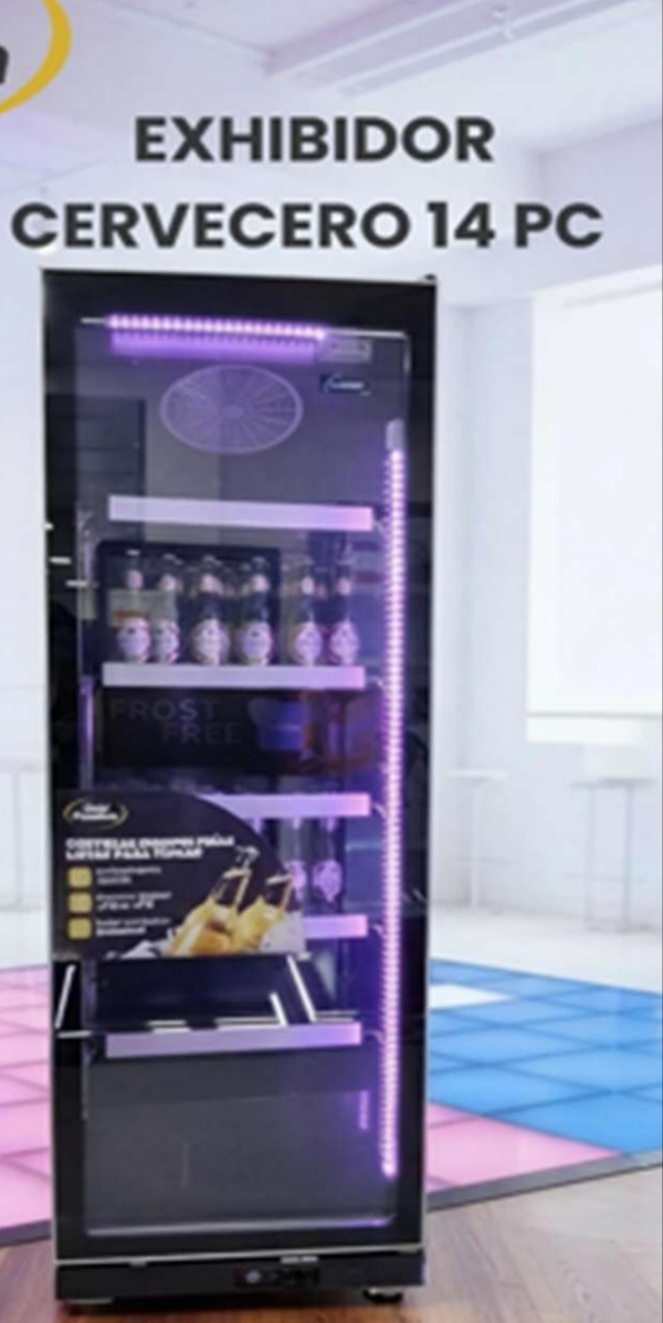 EXHIBIDOR VERTICAL 1 PUERTA – 14 PIES³ CERVECERO