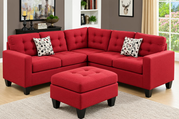 MUEBLE ROJO PARA SALA