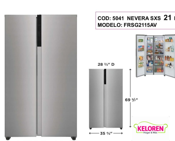 Nevera Side by Side de Gran Capacidad