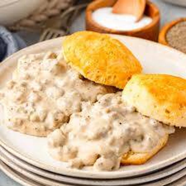 Southern Biscuits and Country gravy