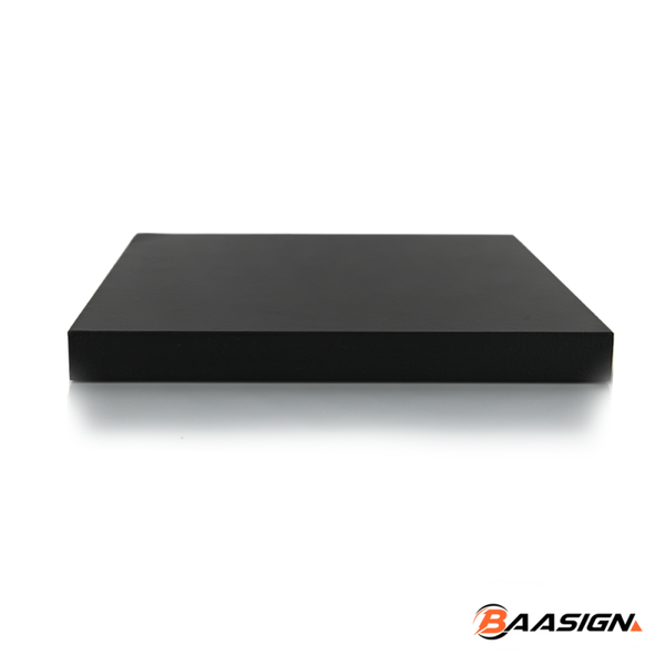 Trofeeplank 18cm Vierkant Modern Zwart