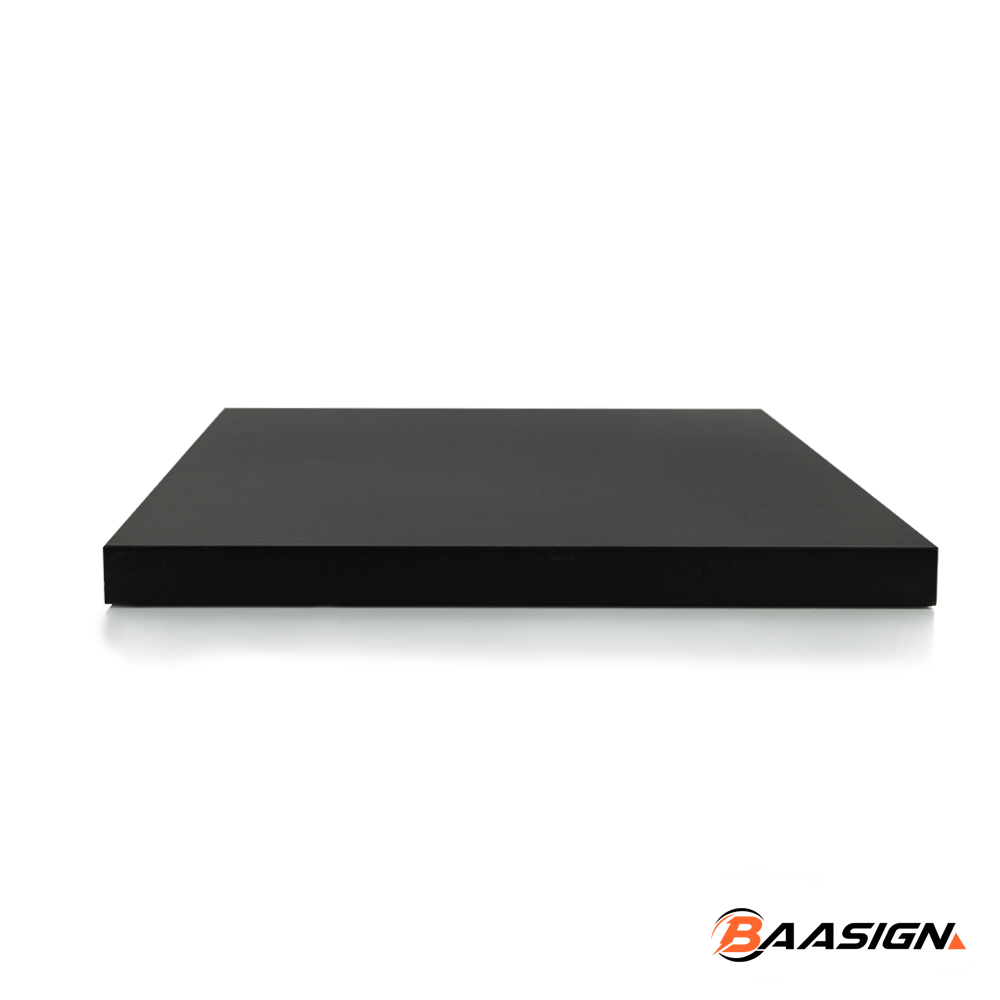Trofeeplank 25cm Vierkant Modern Zwart