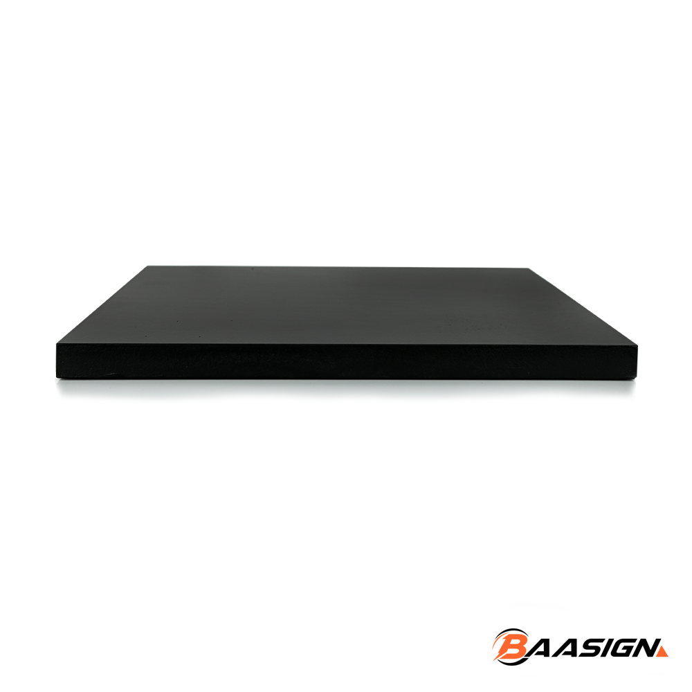 Trofeeplank 30cm Vierkant Modern Zwart