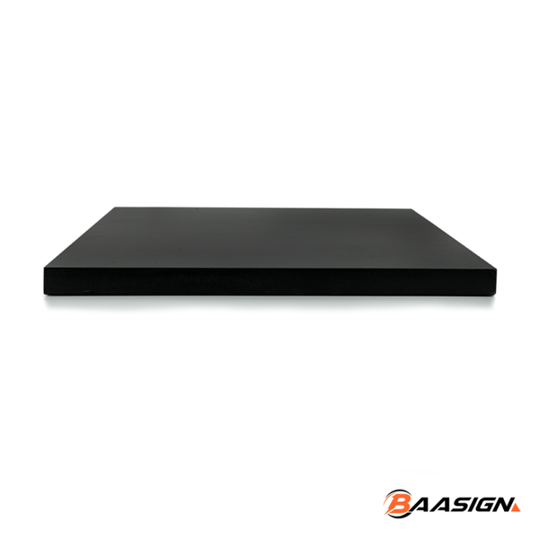 Trofeeplank 30cm Vierkant Modern Zwart
