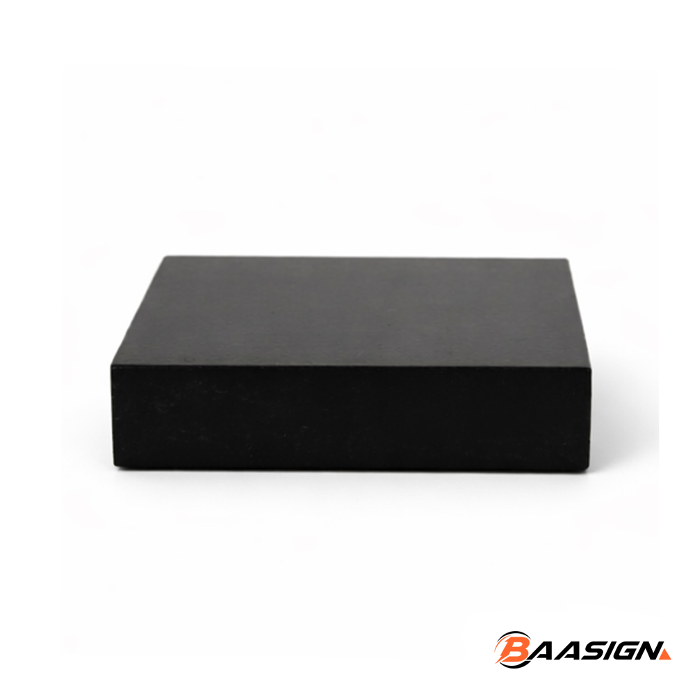Trofeeplank 8cm Vierkant Modern Zwart