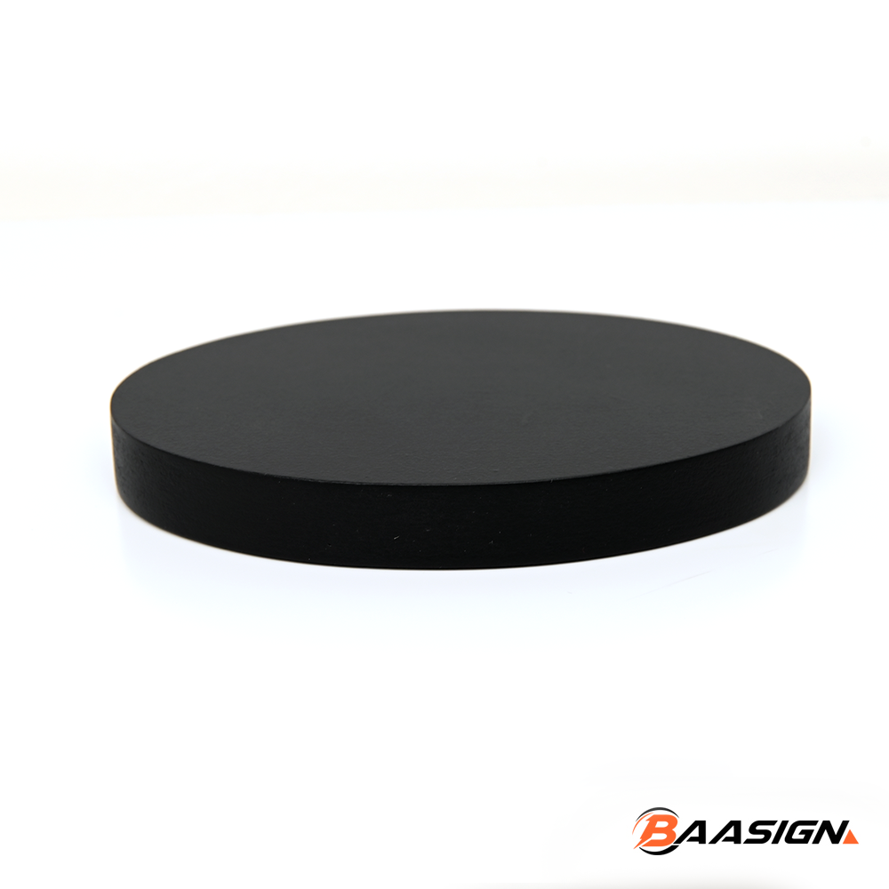 Trofeeplank 10x15cm Ovaal Modern Zwart