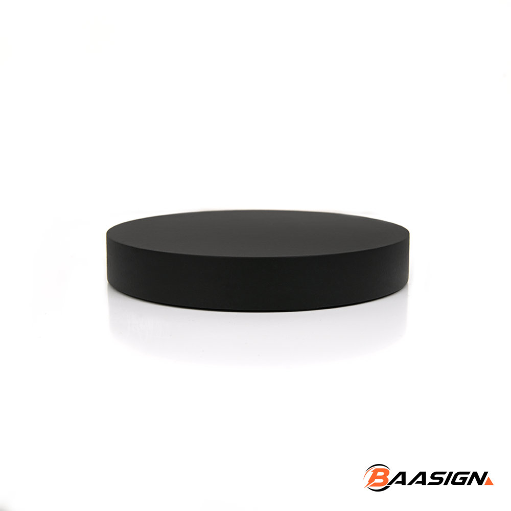 Trofeeplank 12cm Rond Modern Zwart