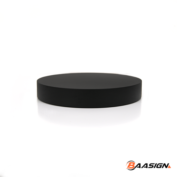 Trofeeplank 12cm Rond Modern Zwart