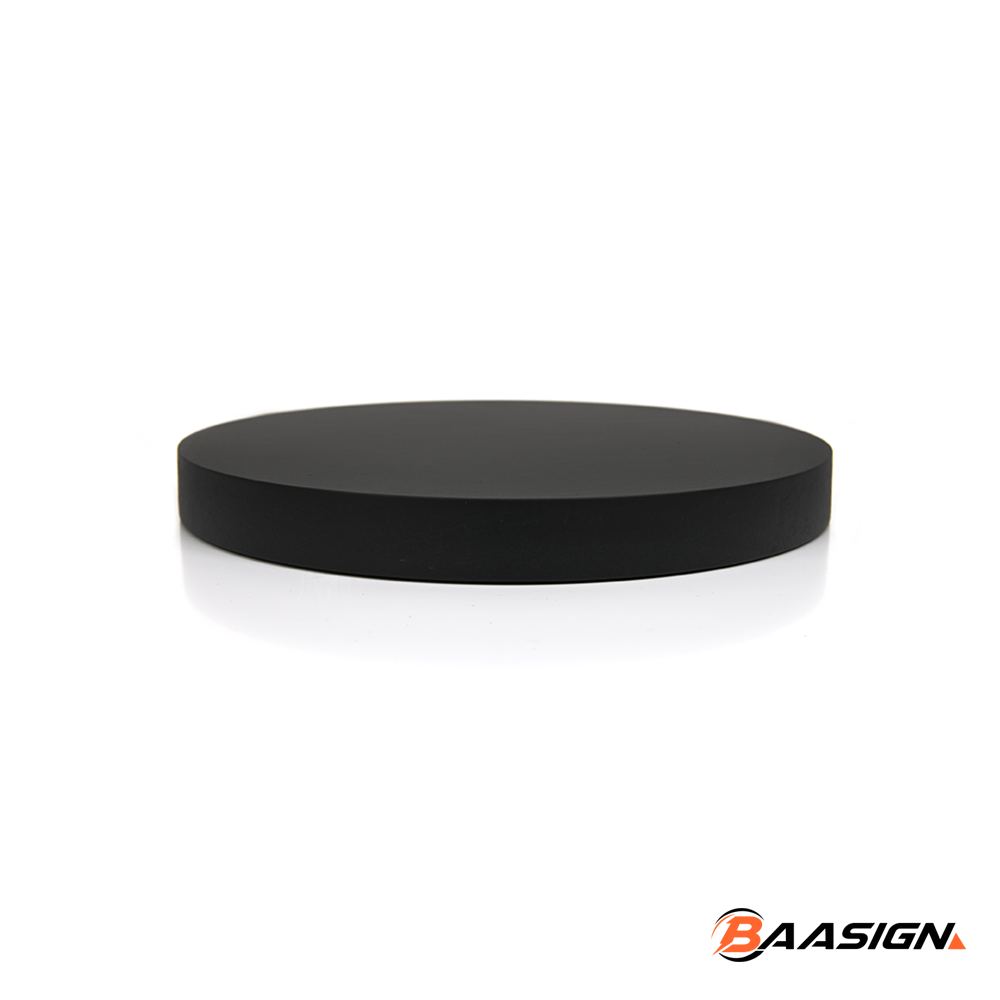 Trofeeplank 18cm Rond Modern Zwart