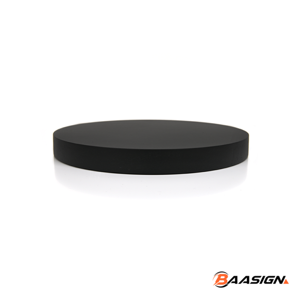 Trofeeplank 18cm Rond Modern Zwart