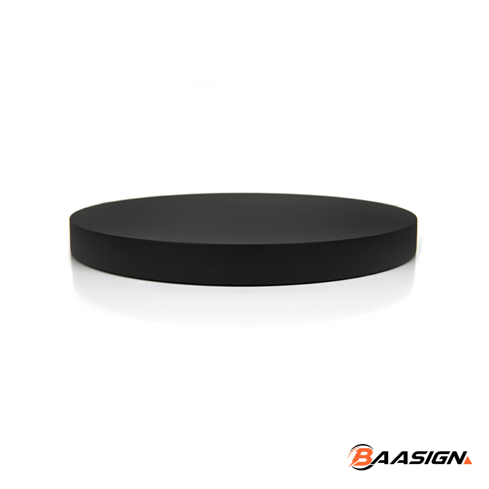 Trofeeplank 20cm Rond Modern Zwart