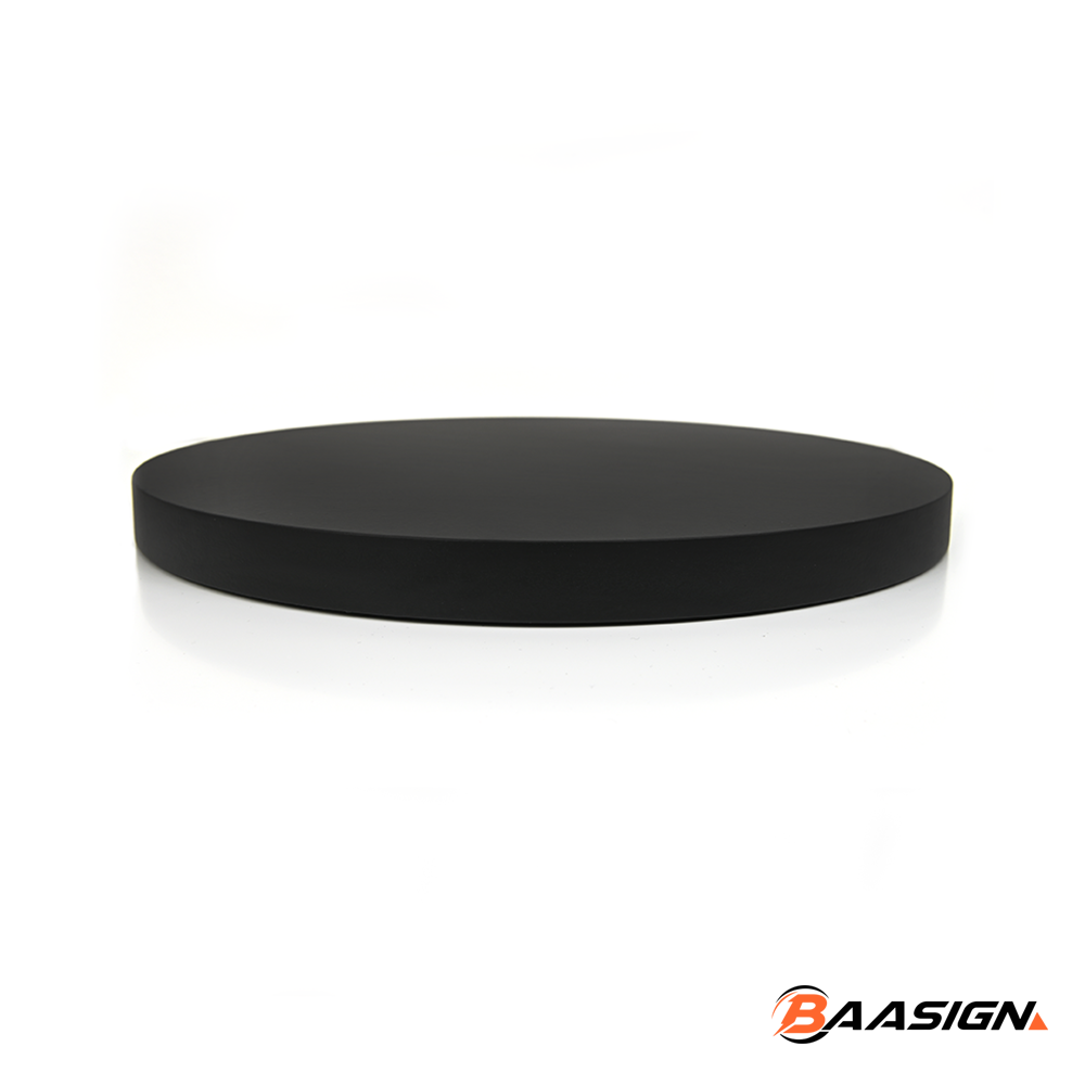 Trofeeplank 25cm Rond Modern Zwart