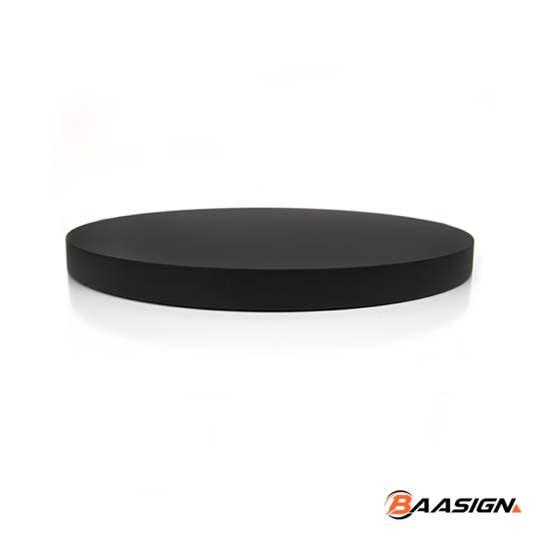 Trofeeplank 25cm Rond Modern Zwart