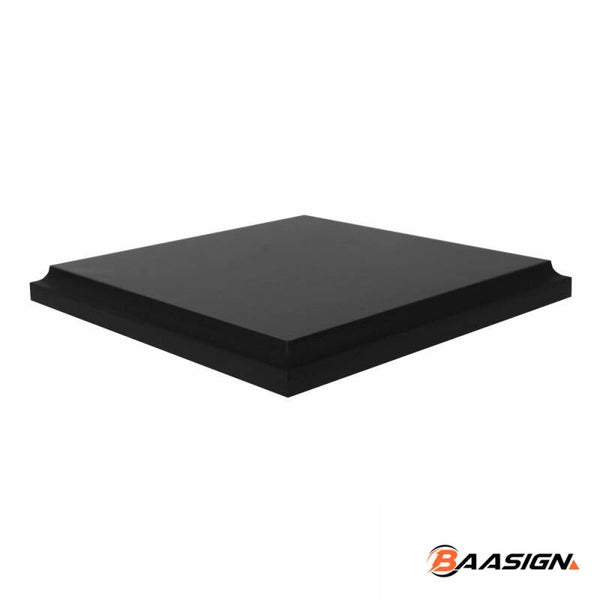 Trofeeplank 20cm Vierkant Holle Rand Zwart