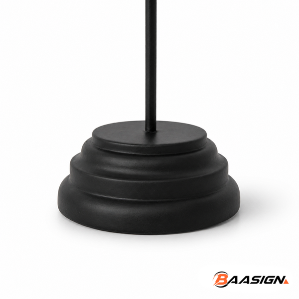 Moderne ronde steun met stalen pin – Ø 7 cm, 20 cm hoog