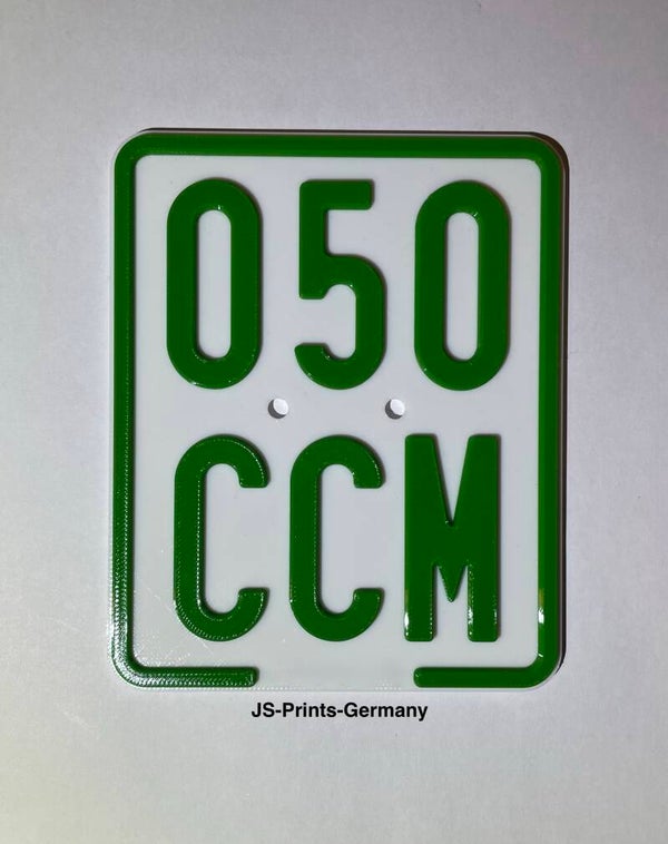 050 CCM Showkennzeichen