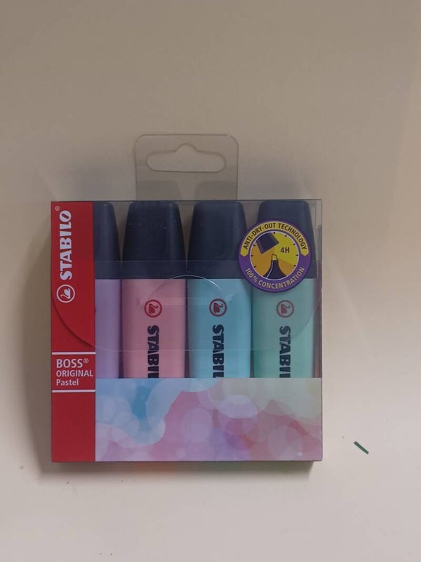 EVIDENZIATORI STABILO PASTEL 4 PZ